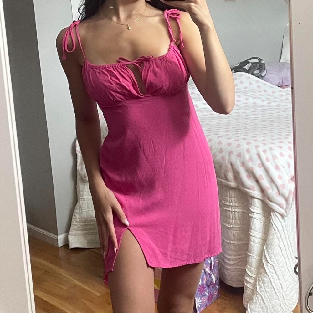 Garage hot pink mini dress
